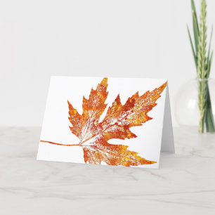 "Autumn Maple #1" Country Greeting Card