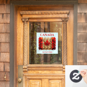 Autumn Maple Leaf Canadian Flag