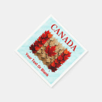 Autumn Maple Leaf Canadian Flag