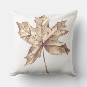 Autumn maple leaf cushion
