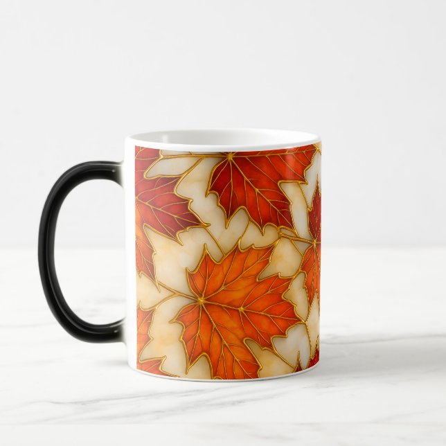 Autumn Maple Leaf  Magic Mug (Left)