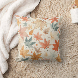 autumn maple leaf pillow