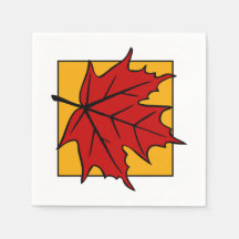 Autumn Maple Leaf Red
