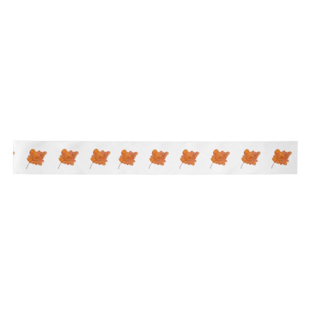 Autumn Maple Leaf Satin Ribbon (Front)