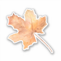 Autumn Maple Leaf Vinyl cut Sticker