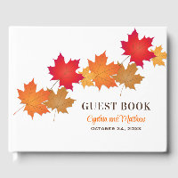 Autumn Maple Leaf Wedding Monogram