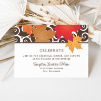 Autumn Maple Leaf Wedding Reception