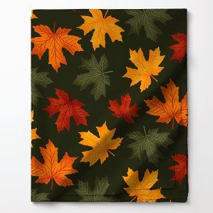 Autumn Maple Leaves Fabric