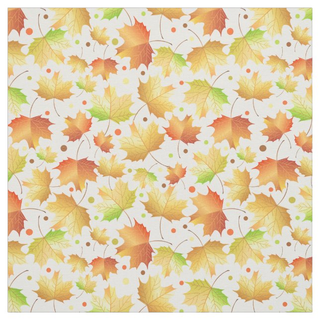 Autumn Maple leaves Fabric (Swatch)