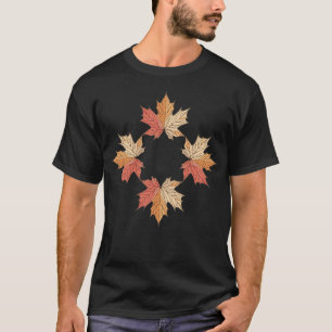 Autumn Maple Leaves geometry T-Shirt