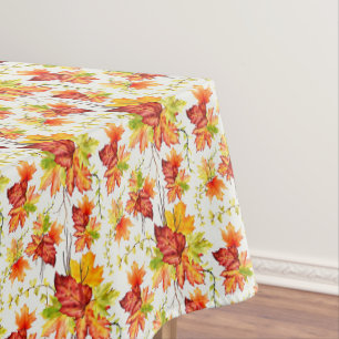 Autumn maple leaves pattern tablecloth