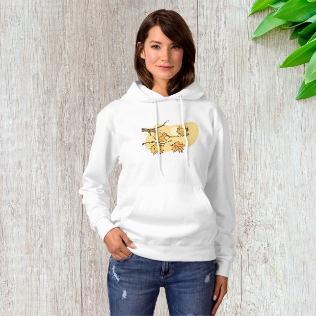 Autumn Maple Leaves with Branches and Sunset  Hoodie (Creator Uploaded)