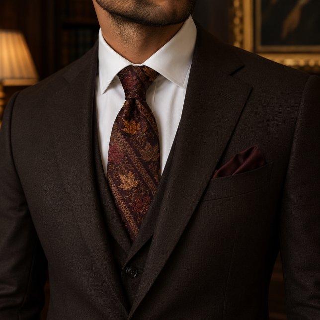 Autumn Maple Regency Luxury Fall Wedding Tie (Creator Uploaded)