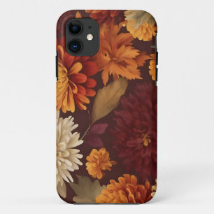 Autumn Marigolds Chrysanthemums and Asters Pattern Case-Mate iPhone Case