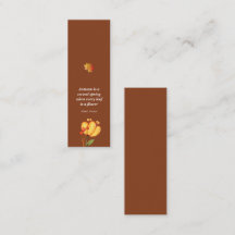 Autumn Mesmerising Mini Bookmark Calling Card