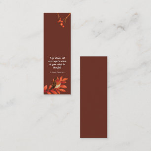 Autumn Mesmerising Mini Bookmark Calling Card