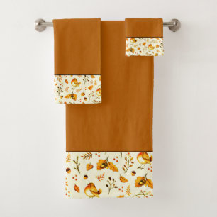 Autumn mix bath towel set