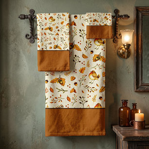 Autumn mix bath towel set