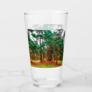 Autumn mixed forest glass