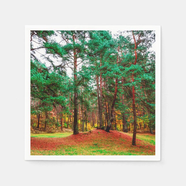 Autumn mixed forest napkin (Front)