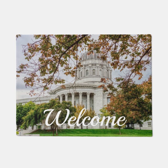Autumn MO Capitol Welcome Doormat (Front)