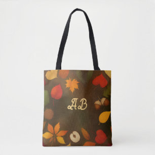 Autumn Monogram Tote Bag