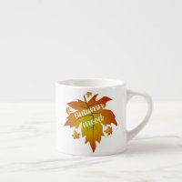 Autumn mood typography maple leaves  