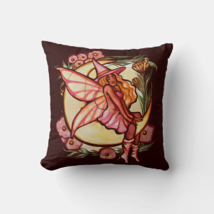 Autumn Moon Fairy Witch Fall Fairies               Cushion