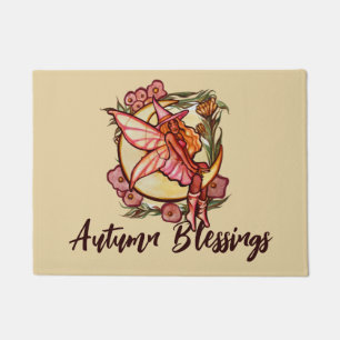 Autumn Moon Fairy Witch Fall Fairies               Doormat