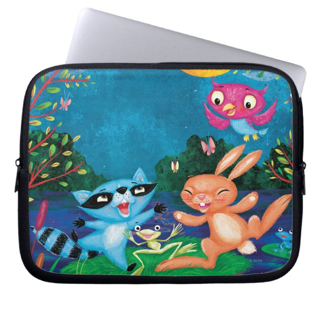 Autumn Moon Laptop Sleeve (Front)