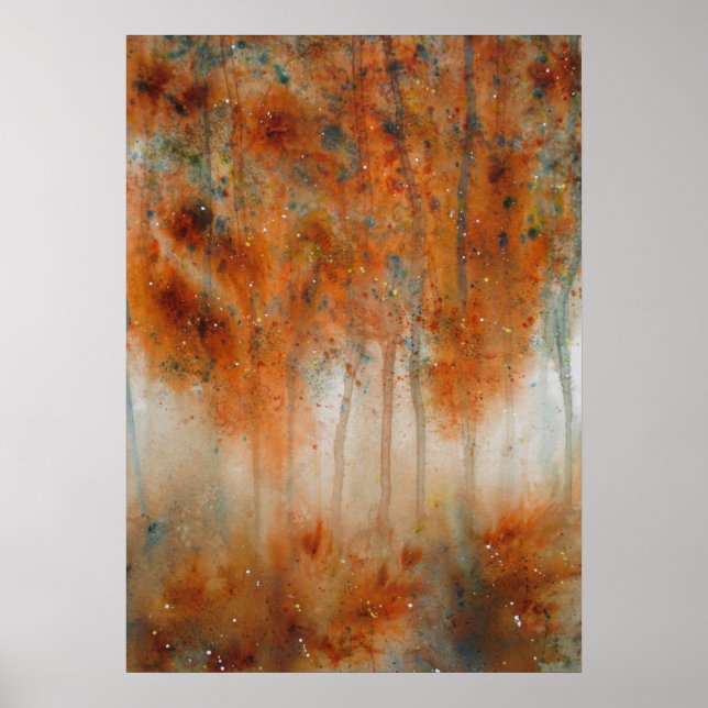 Autumn Morning Watercolor Print (Front)
