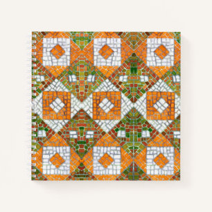 AUTUMN MOSAIC 8.5x8.5 Spiral Notebook