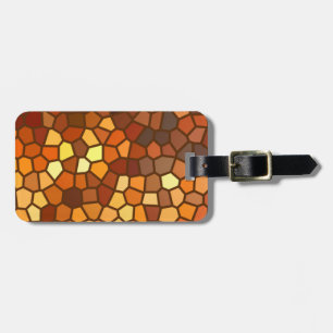Autumn Mosaic Abstract Luggage Tag