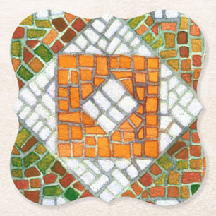 AUTUMN MOSAIC Bracket Paper Coasters
