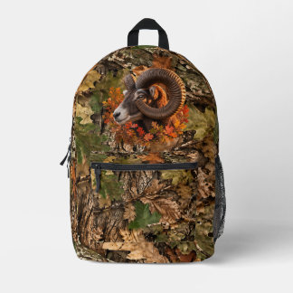 Autumn Mouflon in Golden Light Printed Backpack