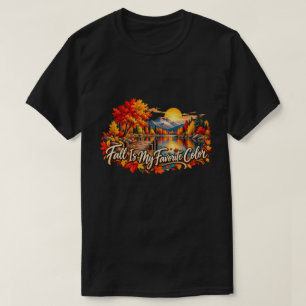 Autumn Mountain Lake Fall Landscape T-Shirt