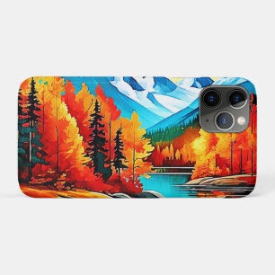 Autumn Mountain Lake Scene Case-Mate iPhone Case