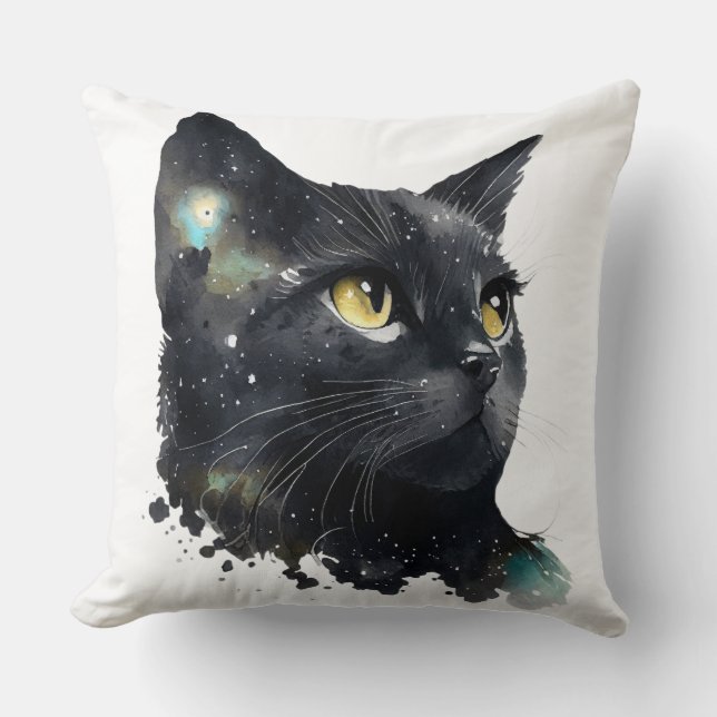 Autumn Mountain Landscape Throw Pillow (Front)