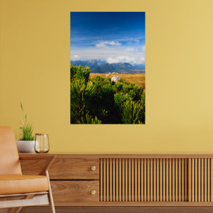 Autumn mountain scenery poster