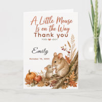 Autumn Mouse Baby Shower