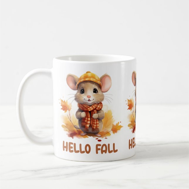 Autumn Mouse Coffee Mug (Left)