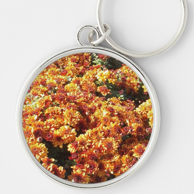 Autumn Mums Key Ring (Front)
