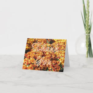 Autumn Mums Thank You Card