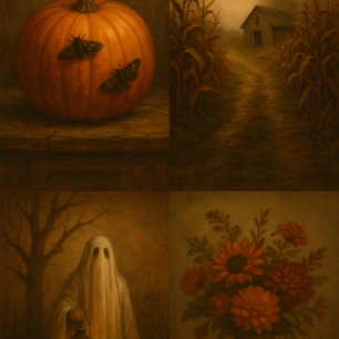 Autumn Murmurs – Fall Halloween Decoupage Paper