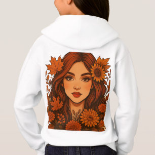 Autumn Muse – Woman with Fall Flowers