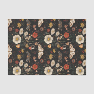 Autumn Mushroom and Flowers Fall Decoupage Tissue Paper