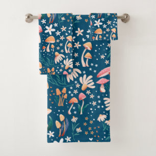 Autumn Mushroom Bath Towel Set