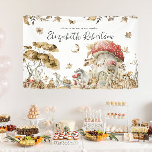 Autumn Mushroom   Woodland Forest Welcome Banner