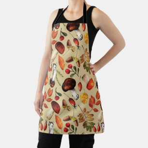 Autumn mushrooms  apron