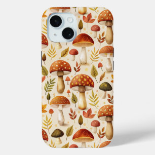 Autumn Mushrooms iPhone 15 Case